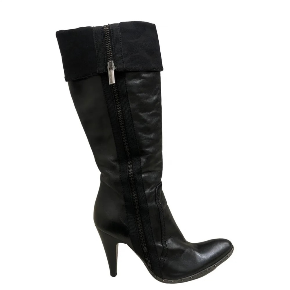 Just Cavalli black leather boots